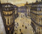 Gustave Caillebotte Look down from sixth floor oil painting picture wholesale